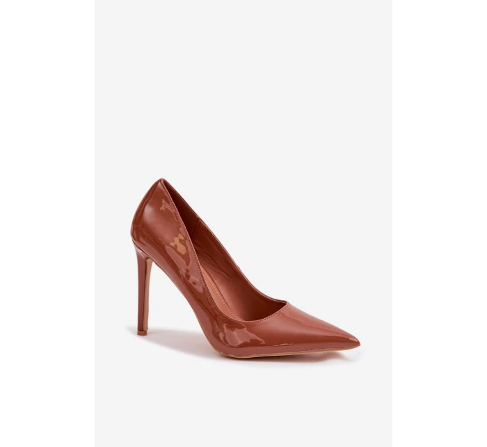 Lakované lodičky z eko kůže Camel model 22037665 - Boto