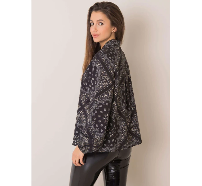 Blúzka DHJ BZ 12182 4.31P čierna a béžová