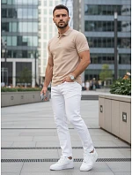 FashionStreet béžová pánska polokošeľa PX0600