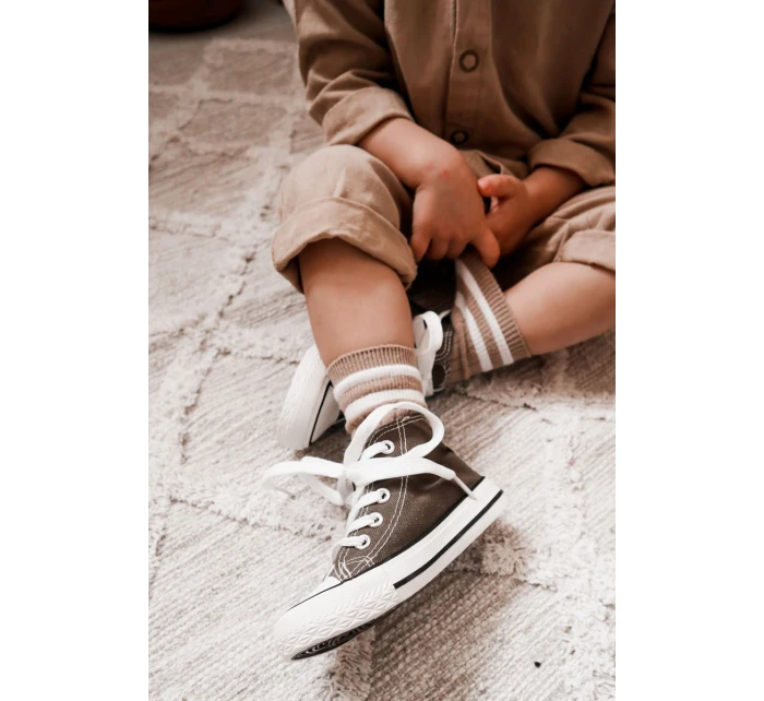 Dětské Vysoké Tenisky Khaki Filemon