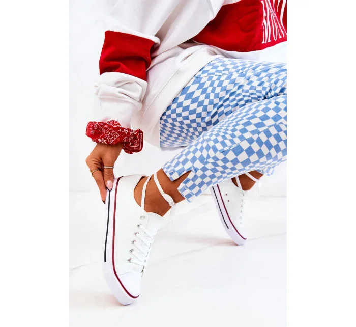 Klasické dámske biele tenisky Omerta