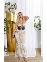 Sexy kombinéza model 21142540 se šněrováním - Koucla