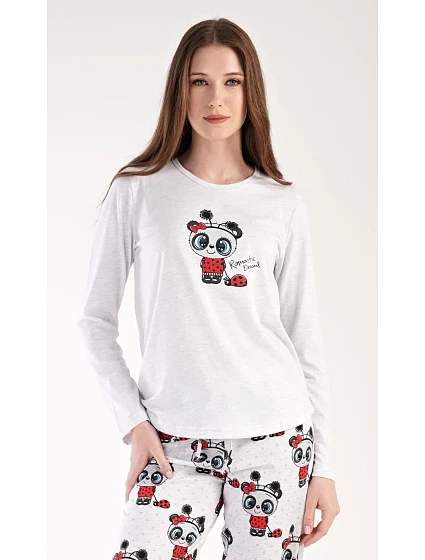 Dámské pyžamo dlouhé model 22407978 - Vienetta Secret Dámské pyžamo dlouhé model 22407978 - Vienetta Secret