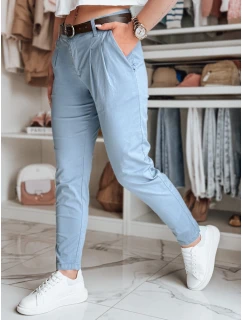 Dámské kalhoty chinos s páskem modrá Dstreet model 21986436 - FashionStreet