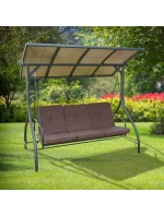 3-MIESTNA ZÁHRADNÁ HOJDAČKA 194X120X173CM ZOSIA S POLYKARBONÁTOVOU STRIEŠKOU 3-MIESTNA ZÁHRADNÁ HOJDAČKA 194X120X173CM ZOSIA S POLYKARBONÁTOVOU STRIEŠKOU