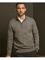 TJ Pánský svetr s 1/4 zipem 18. grey melange model 22430773 - Tee Jays TJ Pánský svetr s 1/4 zipem 18. grey melange model 22430773 - Tee Jays