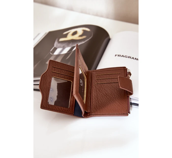 Portfel Damski Eko Skórzany Brązowy Jezorea