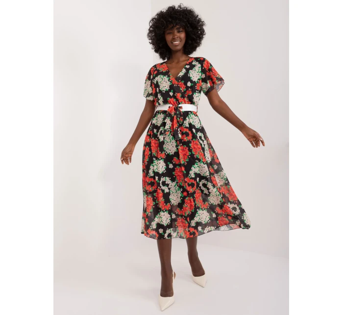 DHJ SK 17258 Šaty.01 čierna a červená DHJ SK 17258 Šaty.01 čierna a červená