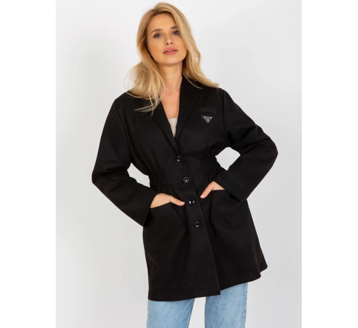 Dámsky kabát LK PL 509128.19 čierna - FPrice Dámsky kabát LK PL 509128.19 čierna - FPrice