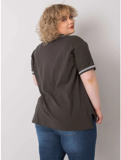 Blúzka RV BZ 6496.32P tmavá khaki