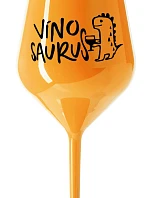 VÍNOSAURUS - oranžový nerozbitný pohár na víno 470 ml