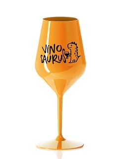 VÍNOSAURUS - oranžový nerozbitný pohár na víno 470 ml