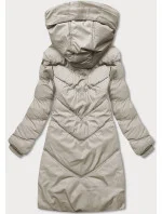 Dámska ľahká zimná bunda béžová (5m735-62)