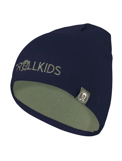 Dětská zimní čepice pletená zelená model 21758519 - Trollkids Dětská zimní čepice pletená zelená model 21758519 - Trollkids
