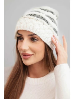 Fleecová čepice Marta K231 ecru