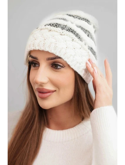 Fleecová čepice Marta K231 ecru