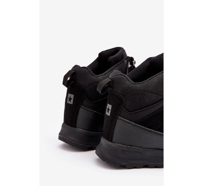 Dámské zateplené trekingové boty černé Big Star model 21637472 - Big Star Shoes Dámské zateplené trekingové boty černé Big Star model 21637472 - Big Star Shoes