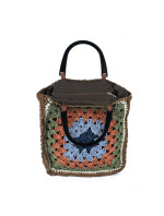 Dámska kabelka Art Of Polo Bag tr22162 Dark Beige/Multicolour