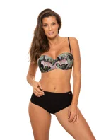 Dámske dvojdielne plavky Lila M-704 (4) čierna-potlač - Marko