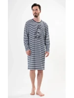 Pánská noční košile s dlouhým rukávem model 17742194 - Vienetta MAN Pánská noční košile s dlouhým rukávem model 17742194 - Vienetta MAN