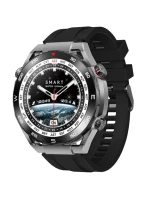 + černý silikonový řemínek + černá ekokůže model 21805547 - VELTORI + černý silikonový řemínek + černá ekokůže model 21805547 - VELTORI