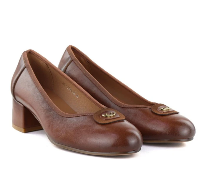 Dámske hnedé lodičky Potocki SZ12788 Dámske hnedé lodičky Potocki SZ12788