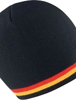 Result Headwear R 368X Pletená čiapka s kontrastnými pruhmi 28.368X čierna/červená-zlatá