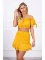 Hořčicová model 18746813 sada - K-Fashion