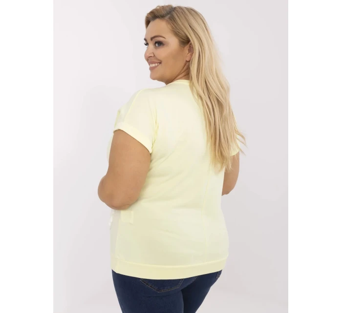 Bluzka RV BZ model 21072594 jasny żółty - FPrice Bluzka RV BZ model 21072594 jasny żółty - FPrice