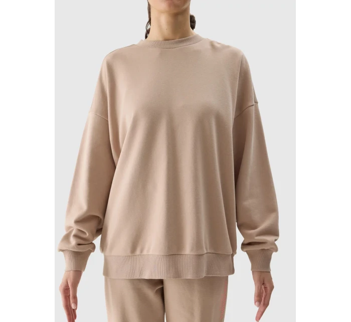Dámska oversize mikina 4F - béžová