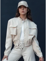 Dámská bunda bomber béžová Dstreet model 21975873 - FashionStreet