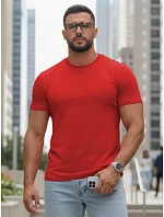 Tshirt męski basic czerwony model 22216278 - FashionStreet
