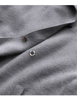 Dlouhý šedý přehoz přes oblečení s kapucí model 17556138 - S'WEST