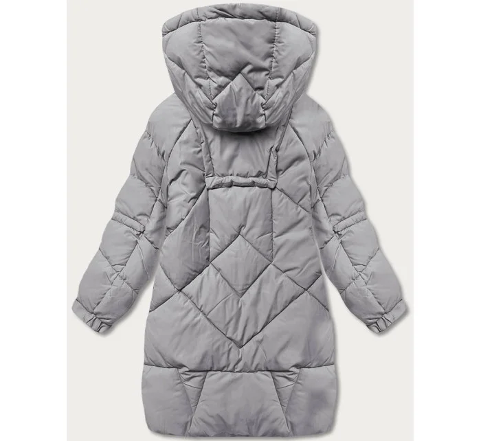 PUCHOWA KURTKA DAMSKA Z  SZARA model 21244221 - Ann Gissy