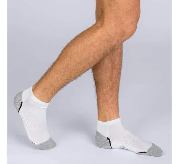 Pánske športové ponožky 3 páry DIM SPORT IN-SHOE 3x - DIM SPORT - biela