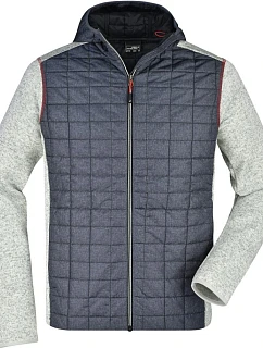 JN Pánská pletená hybridní bunda 02.0 light melange/anthracite melange model 22489613 - Daiber