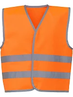 Yoko HVW 102 Hi-Vis bezpečnostná vesta 79.W102, oranžová s vysokou viditeľnosťou Yoko HVW 102 Hi-Vis bezpečnostná vesta 79.W102, oranžová s vysokou viditeľnosťou