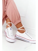 Damskie Trampki Big Star Gumowy Nosek Białe DD274336