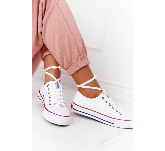 Damskie Trampki Big Star Gumowy Nosek Białe DD274336