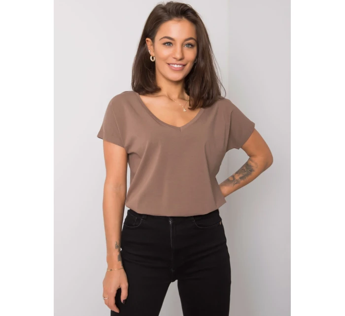 Tričko RV TS 4832.11P hnedé