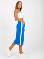 Dámska tepláková sukňa RV SD 8073.73P Tmavomodrá s bielou - Rue Paris