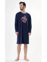 Pánská noční košile s dlouhým rukávem model 17843935 - Vienetta MAN Pánská noční košile s dlouhým rukávem model 17843935 - Vienetta MAN