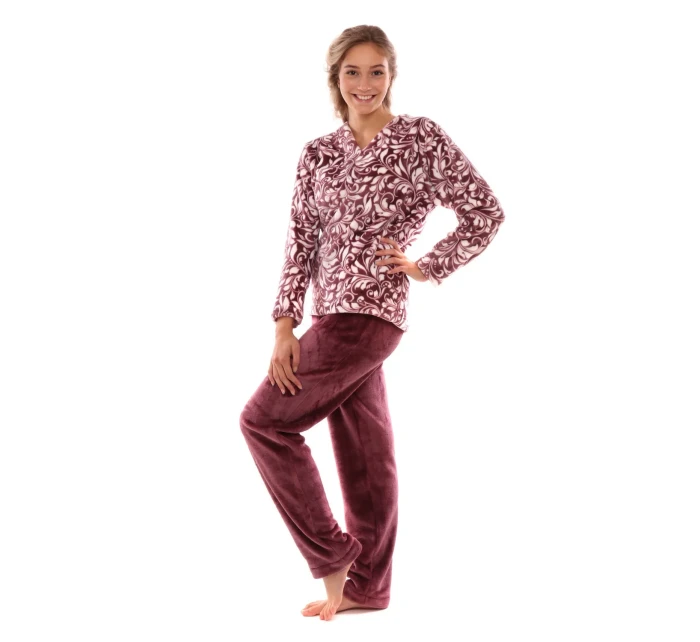 Dámske pyžamo Flora 6456 mave wine - Vestis Dámske pyžamo Flora 6456 mave wine - Vestis