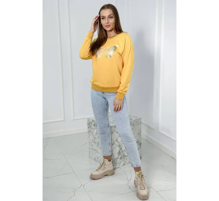 Mikina s potiskem hořčice