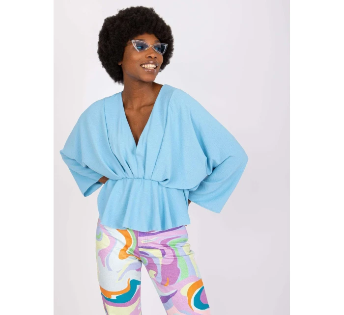 Blúzka DHJ BZ 11979.67 svetlo modrá