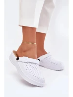 Dámske penové dreváky Faylina - biele