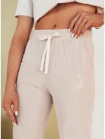 Béžové dámské tepláky Dstreet model 21975761 - FashionStreet Béžové dámské tepláky Dstreet model 21975761 - FashionStreet