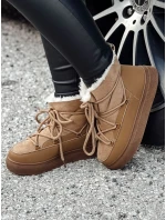 Dámské zateplené sněhule camel Dstreet model 21981885 - FashionStreet