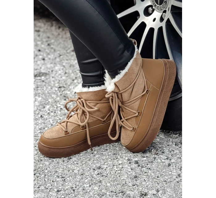 Dámské zateplené sněhule camel Dstreet model 21981885 - FashionStreet