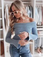 Dámská halenka s odhalenými rameny modrá Dstreet model 21985577 - FashionStreet